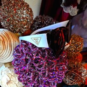 Prada Black and White Sunglasses